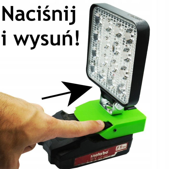 LAMPA ROBOCZA DO Metabo 18V latarka LAMPKA LED