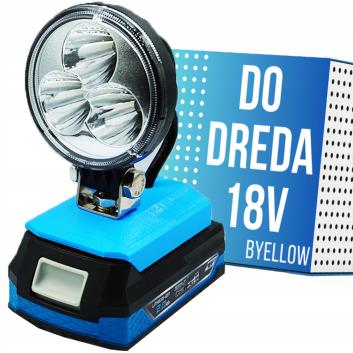 LAMPA ROBOCZA DO DEDRA SAS+ latarka LAMPKA LED 18V