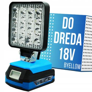 LAMPA ROBOCZA DO DEDRA SAS+ latarka LAMPKA LED 18V