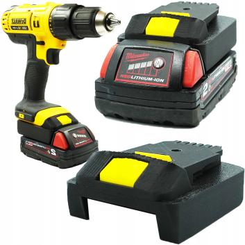 Adapter z baterii MILWAUKEE M18 18V do DEWALT XR 18V