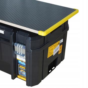 Uchwyt blatu do skrzyń DEWALT TSTAK solidne zaczepy BYellow (2)