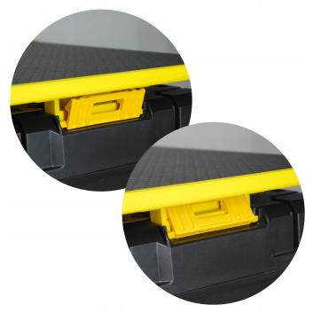 Uchwyt blatu do skrzyń DEWALT TSTAK solidne zaczepy BYellow (3)