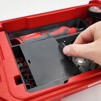 Wkładka Packout organizer do MIlwaukee M12 BLROT dremel (6)